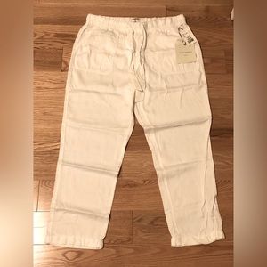 Cynthia Rowley White Cropped Jogger Pants - NWT